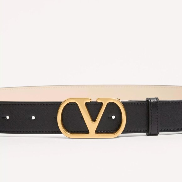 Valentino Garavani Signature V LOGO Belt | Size 90 | Calfskin Leather 30MM main image 5